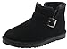 Rock Me Fluff Opening Collar Knitting Buckle Men Ankle Snow Boots Gentle I(9 D(M) US, Black)