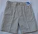 Cargo Shorts - Hook & Tackle Beer Can Island Long Neck Casual Washed Rugged Cotton Mariner Cloth Shorts in Sand - 40