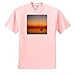 ts_214461_37 Florene - Boats And Sunsets - Print of Sailboat Moored Out In Multicolor Reflecting Sunset - T-Shirts - Adult Light-Pink-T-Shirt XL