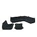 Lexington Modern Waverunner Modular Sectional Sofa Set, Black, 5-Piece