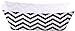 Simply Baked Paper Food Boat (Pack of 12), Small, Black/White Chevron