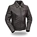 First Manufacturing Women's Clean Cruiser Jacket (Black, X-Small)