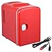 Portable Mini Fridge Cooler and Warmer Auto Car Boat Home Office AC & DC Red