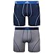 adidas Men's Sport Performance Climalite Boxer Brief Underwear (2-Pack), Night Indigo/Light Onyx, Large