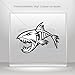 Stickers Decal Skeleton Fishbone Power Fishing Tablet Laptops Weatherproof Sp (16 X 11.4 In)