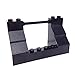 Lego Parts: Boat Deck Brick 8 x 3 x 4 Railing (Black)