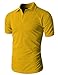 H2H Mens Casual Basic Pique Polo Slim Fit Shirts Short Sleeve of Various Colors