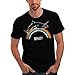 Wellcoda | Rainbow Shark What Mens NEW Fishing Life Black T-shirt S-5XL