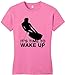 Wakeboarding Wakeboarder Gift Time to Wake Up Juniors T-Shirt Large TrPnk