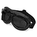 Retro Steampunk Black Frame Smoke Lens UV Protection Helmet Goggles Sunglasse
