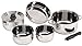 Stansport Premium Quality Stainless Steel 7 piece Deluxe Family Cookset