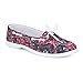 Twisted Women's BONNIE Tropical Inspired Canvas Athletic Boat Shoe - PINK, Size 10