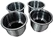 Amarine-made 4pcs Stainless Steel Cup Drink Holder with Drain Marine Boat Rv Camper