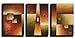Cherish Art 100% Hand Painted Abstract Oil Paintings Various Shapes 3 Panels Wood Framed Inside For Living Room Art Work Home Decoration