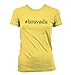 #bravada - Hashtag Funny L.A.T Misses Cut Women's T-Shirt, Yellow, Small