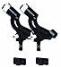 Wise Twin Pack Rod Holder with 2 Side Mounts, Black