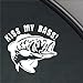 Kiss My Bass Fishing Decal Car Truck Window Sticker