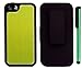 Aluminum Cover Holster - Black / Neon Green Premium Design Protector Case Compatible for Apple Iphone 5 (AT&T, Sprint, Verizon) + Combination 1 of New Metal Stylus Touch Screen Pen (4