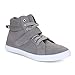 Twisted Women's Lane Lace-Up Hi-Top Fashion Sneakers- GRAY, Size 9