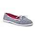 Twisted Women's Bonnie Canvas Boat Shoe with Printed Inside Lining - CHAMBRAY, Size 11