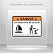 Decal Funny Stay Away From My Sailboat Motorbike Vehicle Weatherproof Garage (3 X 2.16 In)