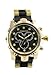 Montres Carlo Men's Pro Reserve Bullet Black Silicone Band Fashion 3 Dial Gold Watch 3664-2