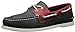Sperry Top-Sider Men's Authentic Original Seaglass Boat Shoe, Navy/Red, 10 M US