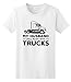 My Husband Still Plays with Trucks, Tractor Trailer Ladies T-Shirt