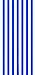 Cabana stripes dark blue (cobalt) color velour brazilian beach towel 30x60 inches