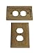 Whitecap Teak Outlet Cover Receptacle Plate