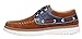 WUXING Breathable Suede Leather Shoelaces Casual Men Boat Shoes(7 D(M)US,chestnut)