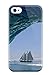 Top Quality Case Cover For Iphone 4/4s Case With Nice Yacht And The Ocean Appearance