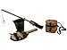 Fishing Adventure Set (Fishing Pole, Net, Pail and 3 Fish) For 18