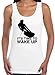 Wakeboarding Wakeboarder Gift Time to Wake Up Juniors Tank Top Large White