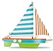 Galt Wooden Sailing Boat