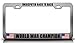 UNDISPUTED BACK TO BACK WORLD WAR CHAMPION USA Flag Steel Metal License Plate Frame Ch # 91