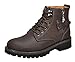 Serene Mens Leather Uppers Zipper Boots Shoes(10.5 D(M)US, Coffee)