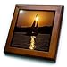 ft_91397_1 Danita Delimont - Boats - USA, Minnesota, Sailboat Sunset Leech Lake - US24 PHA0006 - Peter Hawkins - Framed Tiles - 8x8 Framed Tile