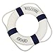 Welcome Aboard Cloth Life Ring Navy Accent Nautical Decor 13.5