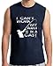 Fishing Gift Can't Work My Arm is in a Cast Sleeveless T-Shirt Large Navy
