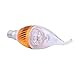 ZN Non-Dimmable High Power 9W E14 LED Warm White Candle Light Bulb Lamp-Golden