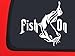 Fish On - Catfish - Fishing Window Decal Sticker Boat Auto Vinyl