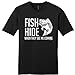 Fishing Gift Fish Hide When They See Me Coming Bass Young Mens T-Shirt