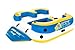 Body Glove Inflatable Party Island, Paradise 4 Aqua Lounge Float, Waterproof Speaker and Lake Anchor System