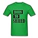 O-neck Informal Personalized Short-sleeve Wakeboard,shred,wakeboarding,water,boat Men Xxx-large Green Tee