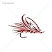 Decoration Vinyl Stickers Vinyl Fly Fishing Boat Mobile Decoration vinyl weight pike aqua freshwater (10 X 6,51 Inches) Red Dark