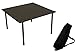 Table in a Bag A2716 Low Aluminum Portable Table With Carrying Bag, Brown