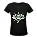 FHY Women's Godsmack Schriftzug V-Neck T-shirtS