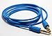 CablesFrLess (TM) Sky Blue 3ft 3.5mm Auxiliary (AUX) Audio Jack cable