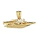 Dazzlers Solid 14 karats Gold Jet Ski Waverunner Charm Pendant available in three colors from jewelsberry (weights: 2.1 grams only)